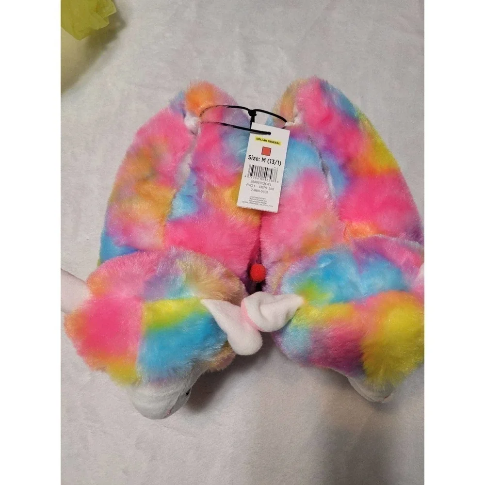 NWT Girls Llama slippers 13/1